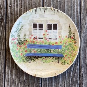 VTG Collectors Garden Bench Wall Hanging Decor